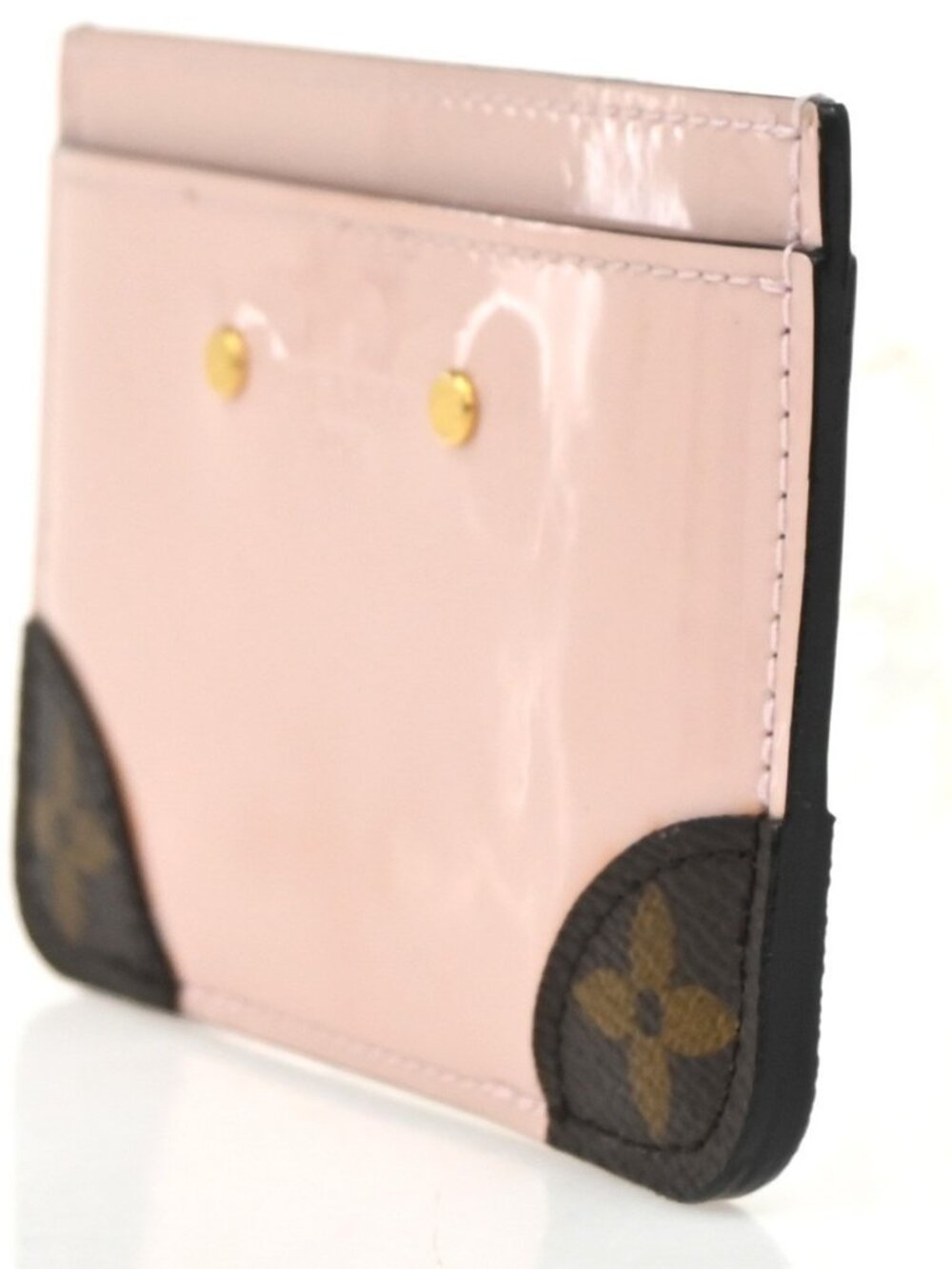 LOUIS VUITTON Porte Cartes Simple Card Case Monogram Vernis PK M63855 36RL961 - Picture 2 of 11